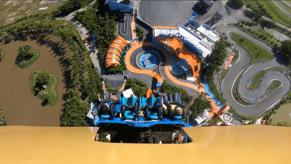 Beto Carrero World - Olha a brincadeira que o pessoal do Hapfun fez com a Big  Tower 😜. #repost Você faz a linha corajoso ou o que reza e ativa a playlist