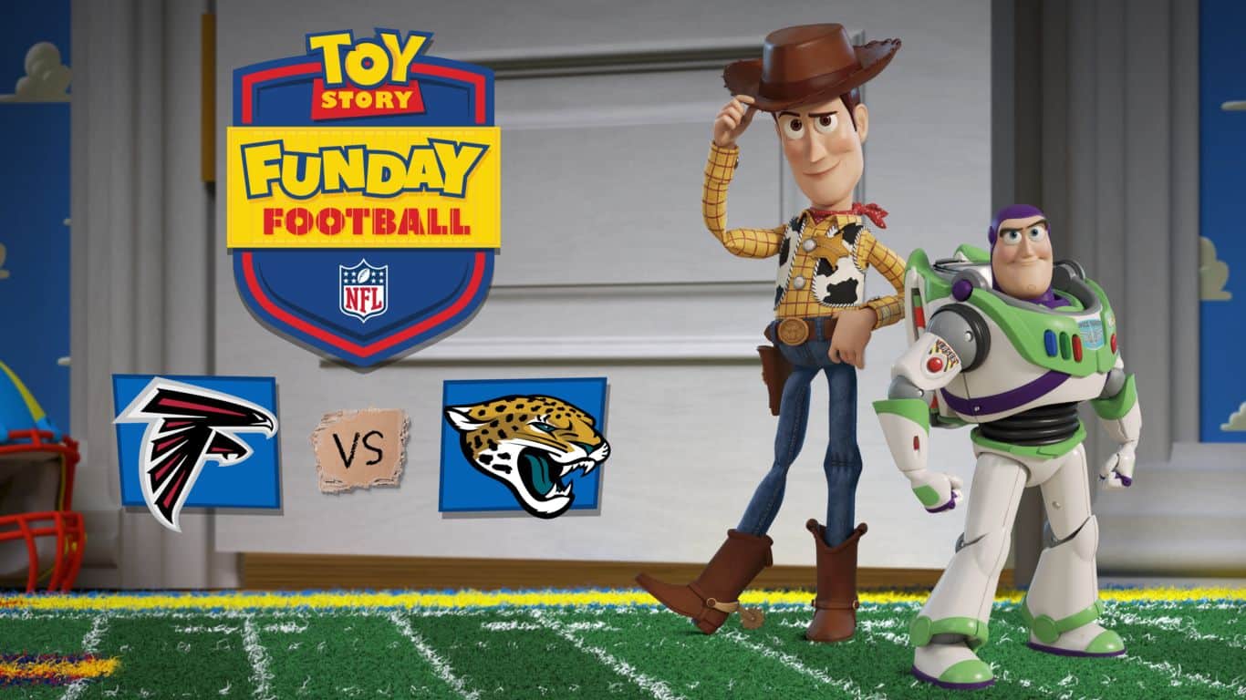 O match perfeito entre NFL e Toy Story. Veja vídeo do jogo oficial