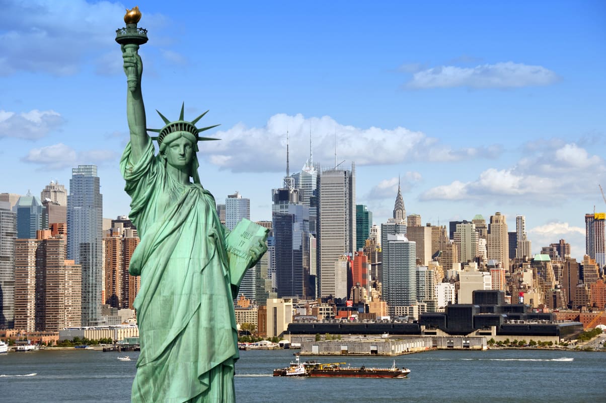 Estátua da Liberdade, em Nova Iorque, nos EUA.