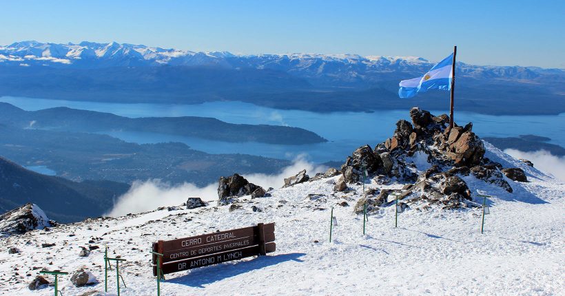 Cidade de Bariloche no inverno