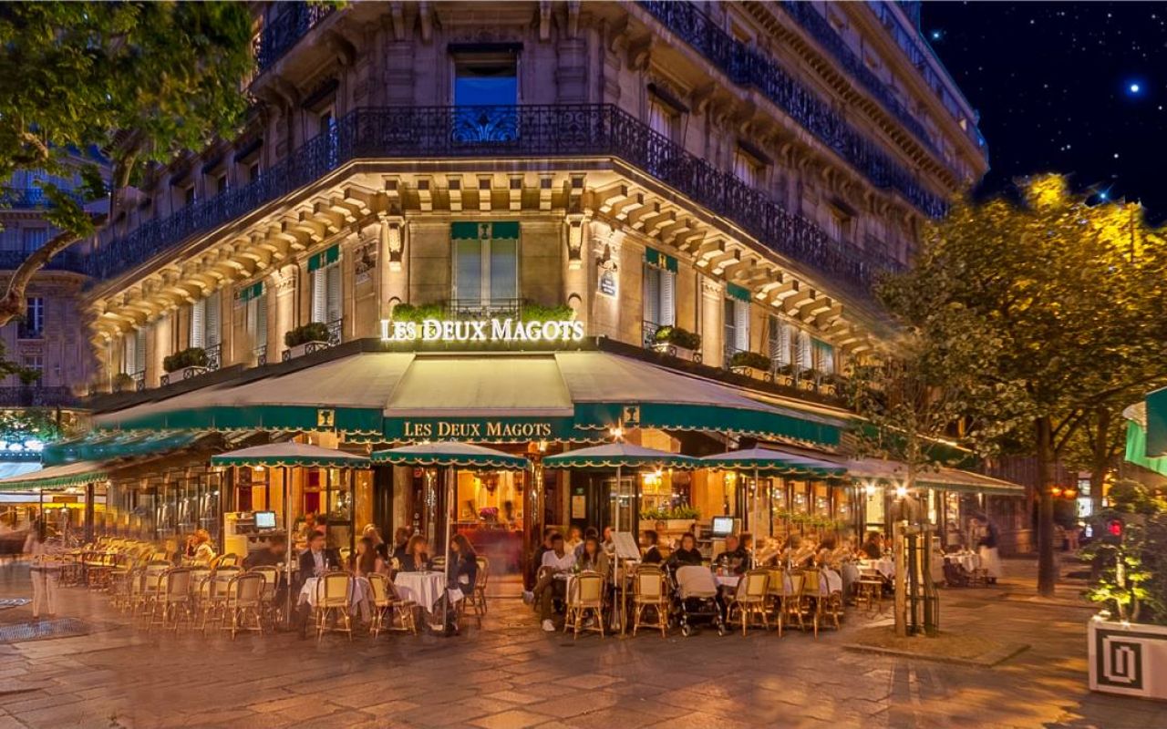 Les Deux Magots, em Paris