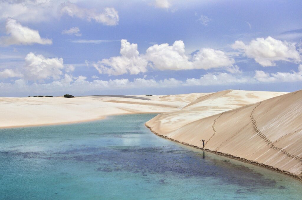 Lençóis maranhenses, no Maranhão.