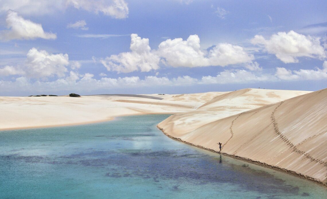 Lençóis maranhenses, no Maranhão.