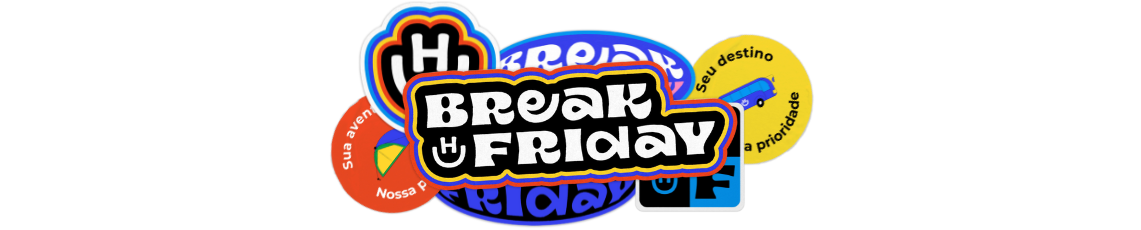 Adesivos Break Friday Hurb