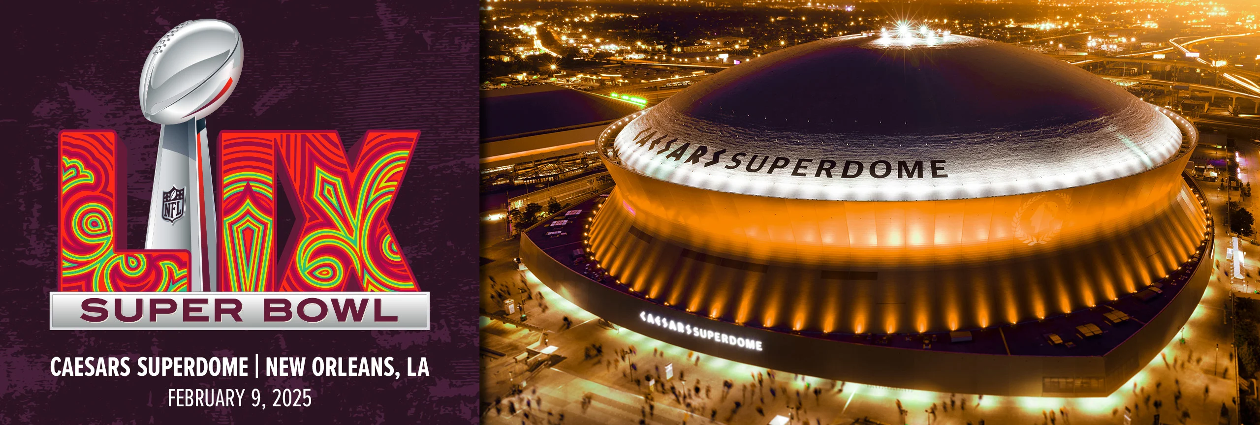 Super Bowl LIX, NFL, Nova Orleans, New Orleans Saints, Caesars Superdome